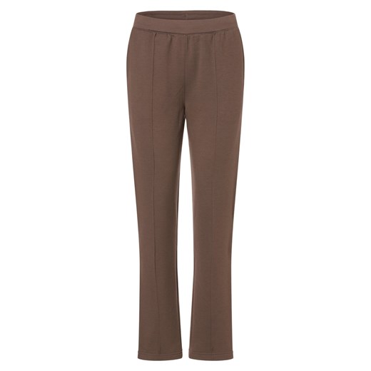 Marie Lund Damskie spodnie dresowe Kobiety Sztuczne włókno brązowy jednolity ze sklepu vangraaf w kategorii Spodnie damskie - zdjęcie 166368241