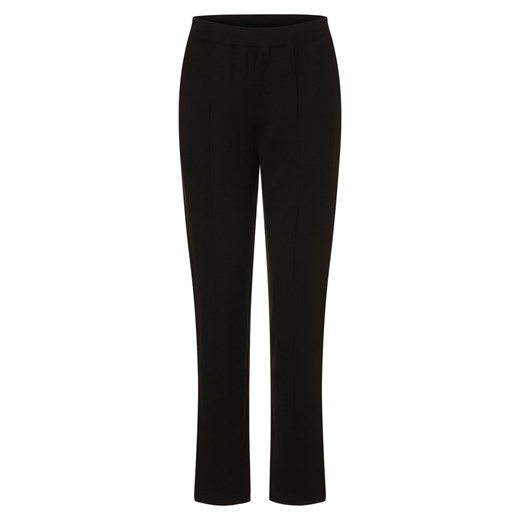 Marie Lund Damskie spodnie dresowe Kobiety Sztuczne włókno czarny jednolity ze sklepu vangraaf w kategorii Spodnie damskie - zdjęcie 166368243