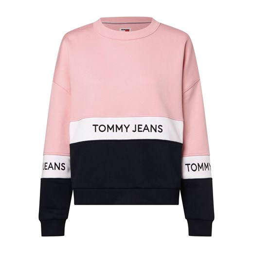 Tommy Jeans Damska bluza nierozpinana Kobiety Bawełna różowy jednolity ze sklepu vangraaf w kategorii Bluzy damskie - zdjęcie 166368244