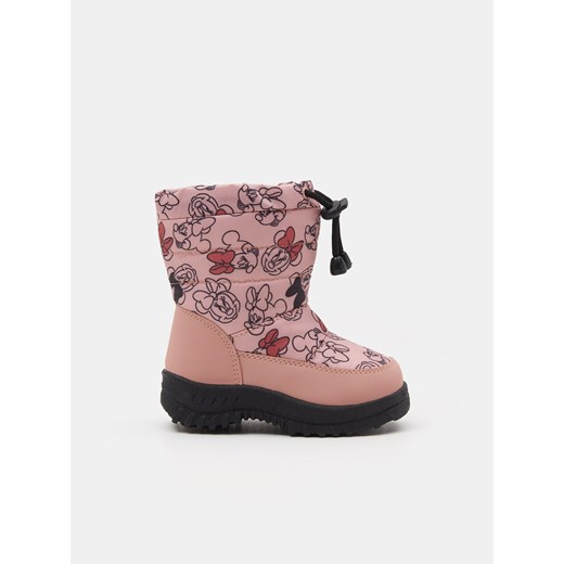 Buty zimowe dziecięce Sinsay różowe śniegowce
