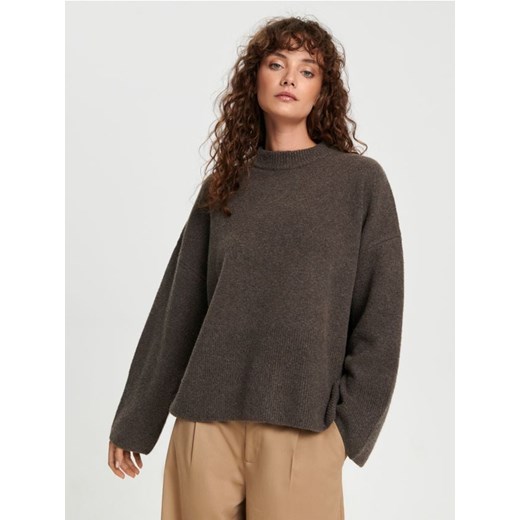 Sinsay - LADIES` SWEATER - brązowy ze sklepu Sinsay w kategorii Swetry damskie - zdjęcie 166370204