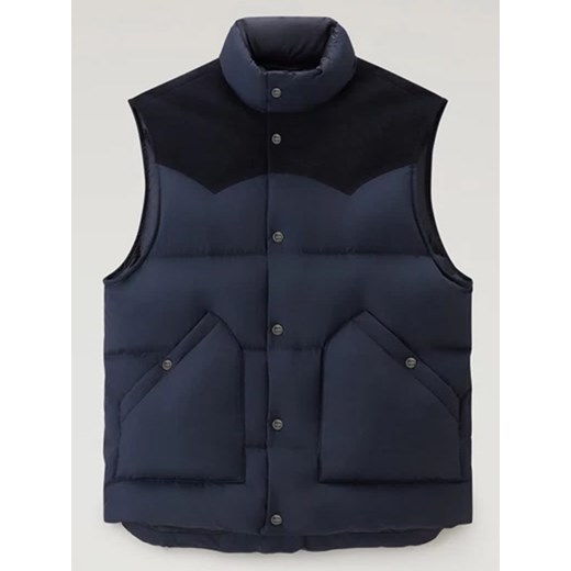 Woolrich Kamizelka pikowana w kolorze granatowym ze sklepu Limango Polska w kategorii Kamizelki męskie - zdjęcie 166372320