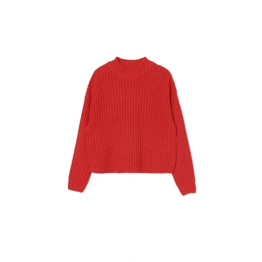 Cropp - Czerwony sweter basic - czerwony Cropp M Cropp