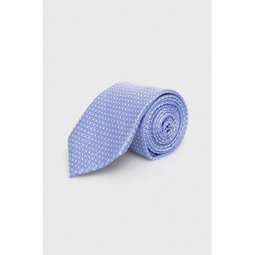 Michael Kors krawat jedwabny kolor niebieski ze sklepu ANSWEAR.com w kategorii Krawaty - zdjęcie 166374990