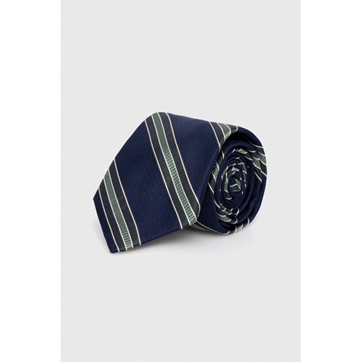 Michael Kors krawat jedwabny kolor zielony ze sklepu ANSWEAR.com w kategorii Krawaty - zdjęcie 166375000