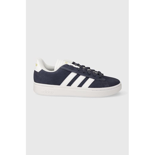 adidas sneakersy zamszowe GRAND COURT kolor niebieski IE1453 ze sklepu ANSWEAR.com w kategorii Trampki męskie - zdjęcie 166375120