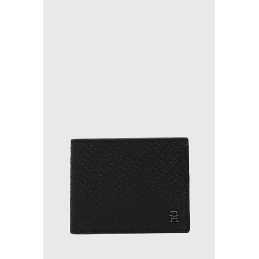 Tommy Hilfiger portfel skórzany męski kolor czarny AM0AM11849 ze sklepu ANSWEAR.com w kategorii Portfele męskie - zdjęcie 166375183