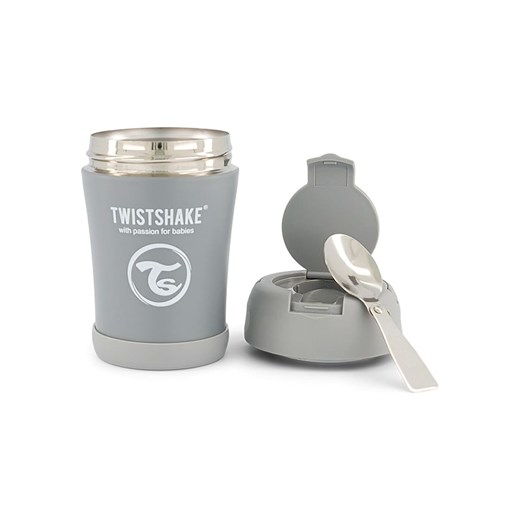 Twistshake Pojemnik termiczny w kolorze szarym - 350 ml ze sklepu Limango Polska w kategorii Pojemniki kuchenne - zdjęcie 166376611
