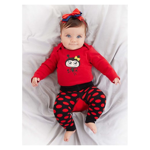 Denokids 2-częściowy zestaw &quot;Ladybug&quot; w kolorze czarno-czerwonym ze sklepu Limango Polska w kategorii Komplety niemowlęce - zdjęcie 166376614