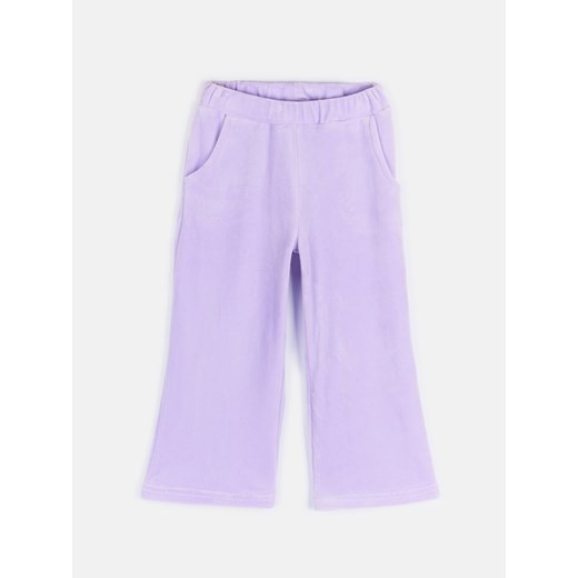 GATE Szerokie welurowe spodnie dresowe 3Y ze sklepu gateshop w kategorii Spodnie dziewczęce - zdjęcie 166385080