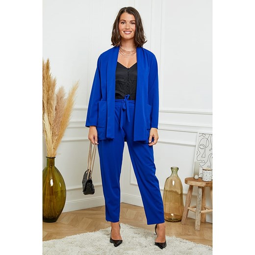 Curvy Lady 2-częściowy zestaw w kolorze niebieskim ze sklepu Limango Polska w kategorii Komplety i garnitury damskie - zdjęcie 166387613