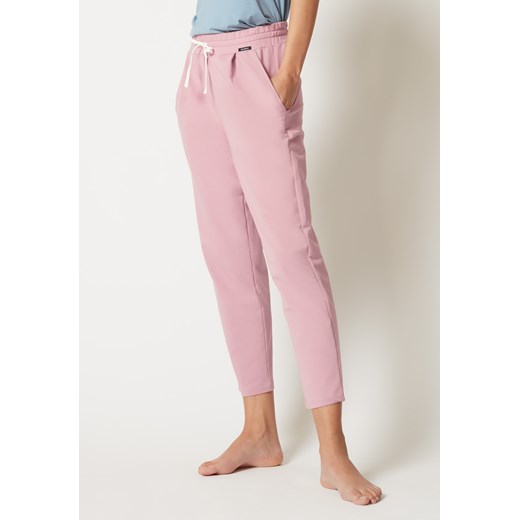 Spodnie damskie bawełniane Skiny różowe 080780 ze sklepu piubiu_pl w kategorii Spodnie damskie - zdjęcie 166389653