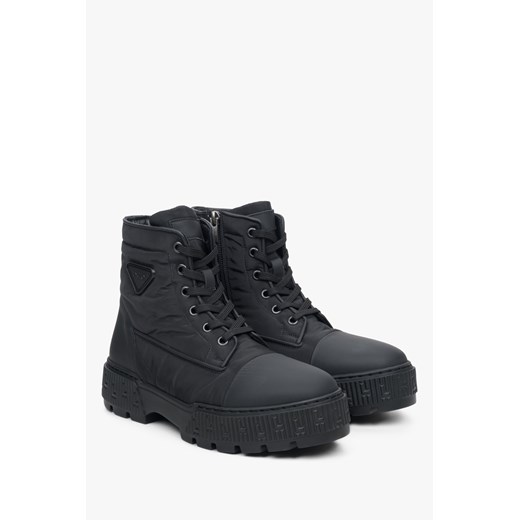 Workery damskie Estro casualowe wiązane na płaskiej podeszwie 