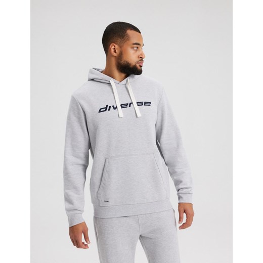Diverse bluza męska z napisami szara