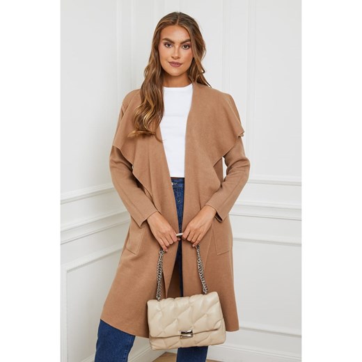 Soft Cashmere Kardigan w kolorze jasnobrązowym ze sklepu Limango Polska w kategorii Swetry damskie - zdjęcie 166418544