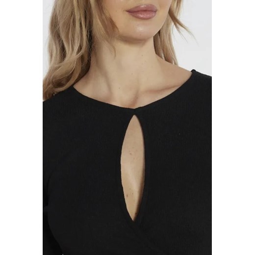 Bluzka damska Calvin Klein z okrągłym dekoltem wiosenna casual z długim rękawem 