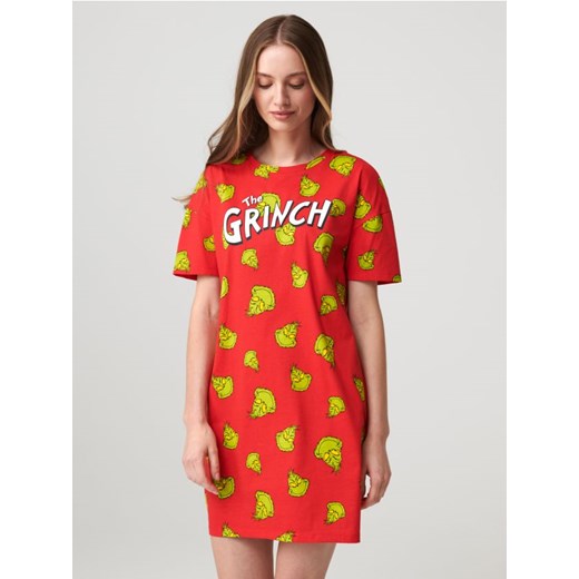 Sinsay - Koszula nocna Grinch - czerwony Sinsay L Sinsay