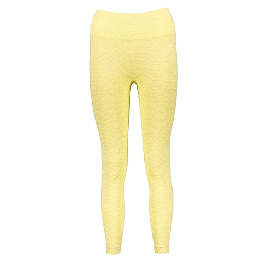 Gymshark Legginsy sportowe &quot;Adapt Animal&quot; w kolorze żółtym ze sklepu Limango Polska w kategorii Spodnie damskie - zdjęcie 166424663