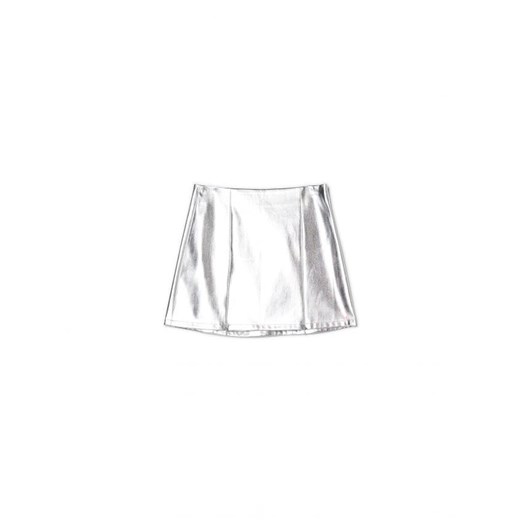 Cropp - Srebrna spódniczka mini z rozcięciami - jasny szary Cropp XL Cropp