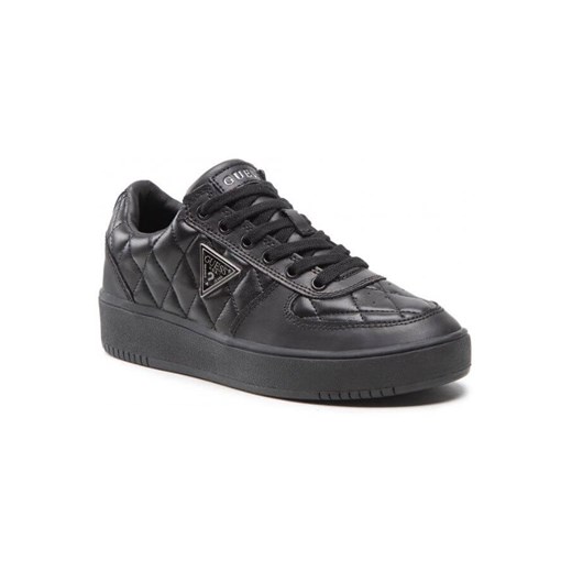 sneakersy damskie guess fl8sid lea12 czarne ze sklepu Royal Shop w kategorii Buty sportowe damskie - zdjęcie 166427303