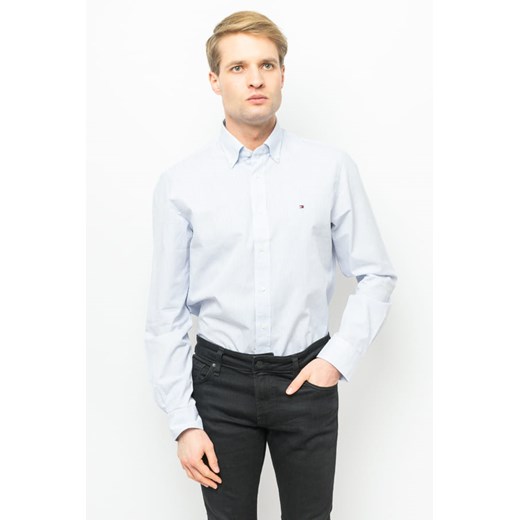 koszula męska tommy hilfiger mw0mw26867 błękitna ze sklepu Royal Shop w kategorii Koszule męskie - zdjęcie 166428010