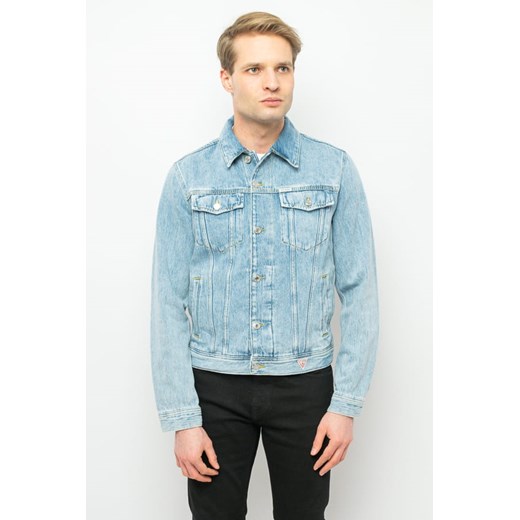 kurtka jeansowa męska guess m3gxn1 d4z62 niebieska ze sklepu Royal Shop w kategorii Kurtki męskie - zdjęcie 166428431
