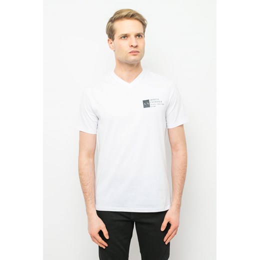 t-shirt męski armani exchange 3rztfe zjh4z biały ze sklepu Royal Shop w kategorii T-shirty męskie - zdjęcie 166428800