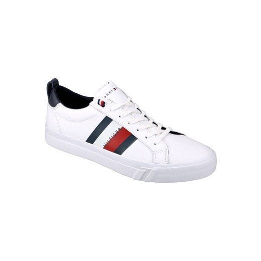 sneakersy męskie tommy hilfiger xm0xm01893 białe ze sklepu Royal Shop w kategorii Buty sportowe męskie - zdjęcie 166429573