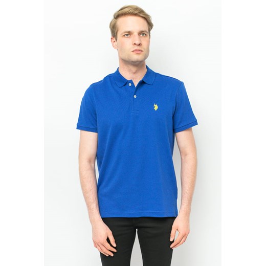 polo męskie u.s. polo assn. 11304598 niebieskie ze sklepu Royal Shop w kategorii T-shirty męskie - zdjęcie 166429903