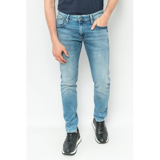 jeansy męskie pepe jeans pm205179iy52 niebieskie ze sklepu Royal Shop w kategorii Jeansy męskie - zdjęcie 166430032