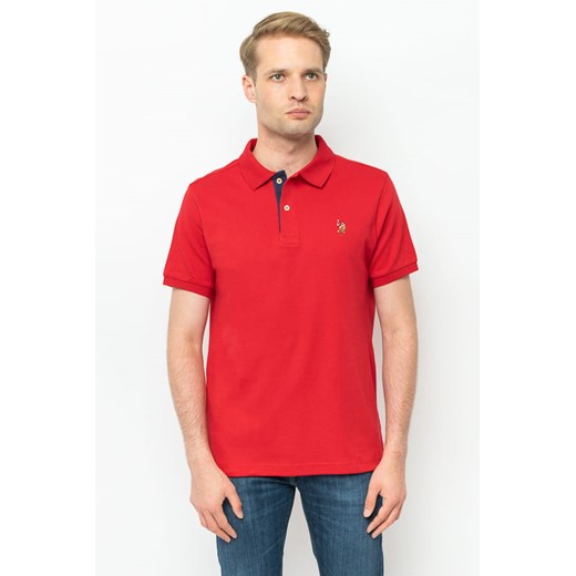 polo męskie u.s. polo assn. 11c007 czerwone ze sklepu Royal Shop w kategorii T-shirty męskie - zdjęcie 166430080