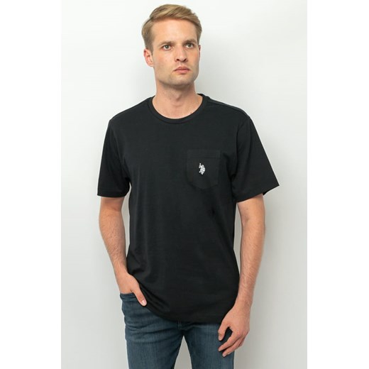 t-shirt męski u.s. polo assn. 11c024 czarny ze sklepu Royal Shop w kategorii T-shirty męskie - zdjęcie 166430541