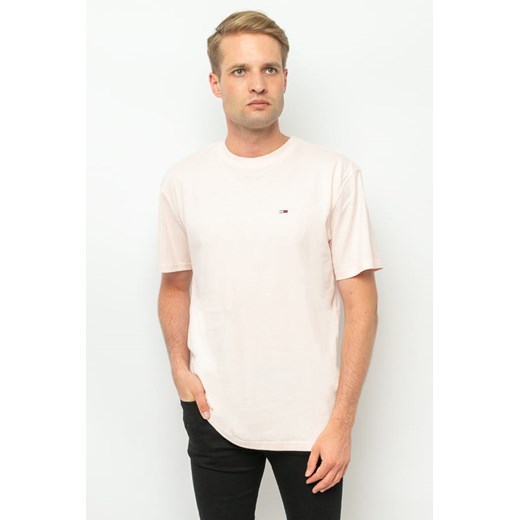 t-shirt męski tommy jeans dm0dm16422 jasnoróżowy ze sklepu Royal Shop w kategorii T-shirty męskie - zdjęcie 166430641