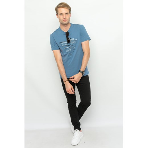 t-shirt męski guess m3yi23 j1314 niebieski ze sklepu Royal Shop w kategorii T-shirty męskie - zdjęcie 166431100