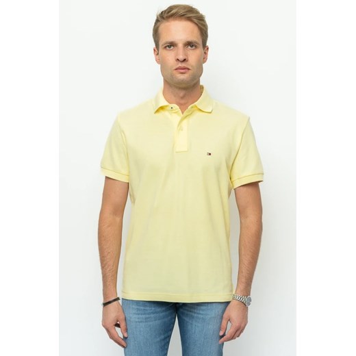 polo męskie tommy hilfiger xm0xm02348 żółte ze sklepu Royal Shop w kategorii T-shirty męskie - zdjęcie 166431602