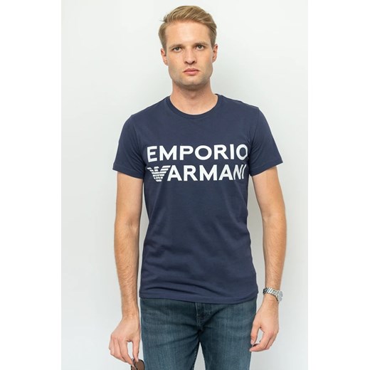 t-shirt męski emporio armani 211831 3r479 granatowy ze sklepu Royal Shop w kategorii T-shirty męskie - zdjęcie 166431880