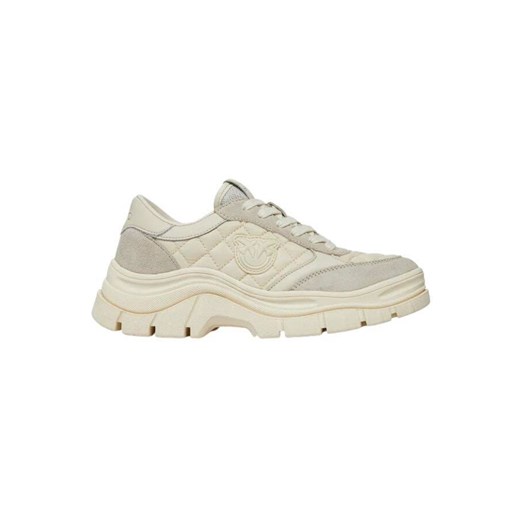 Pinko buty sportowe damskie sneakersy z tworzywa sztucznego na platformie wiązane 