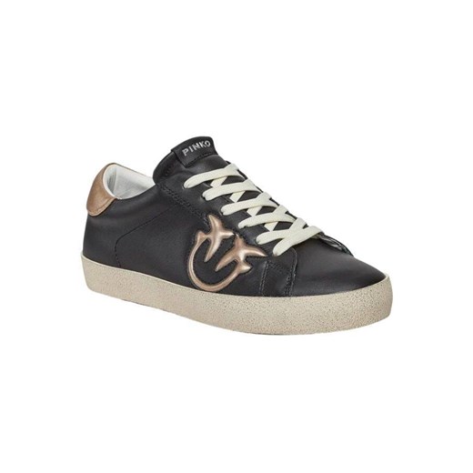 sneakery damskie skórzane pinko 101631 a12s czarny ze sklepu Royal Shop w kategorii Trampki damskie - zdjęcie 166432363
