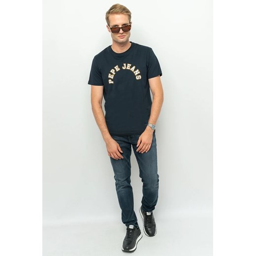 t-shirt męski  pepe jeans pm509124 granatowy ze sklepu Royal Shop w kategorii T-shirty męskie - zdjęcie 166432513