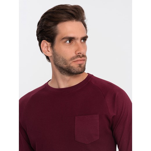 T-shirt męski Ombre bawełniany z długim rękawem