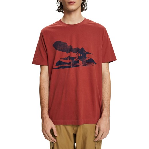 ESPRIT Koszulka w kolorze brązowoczerwonym ze sklepu Limango Polska w kategorii T-shirty męskie - zdjęcie 166446974
