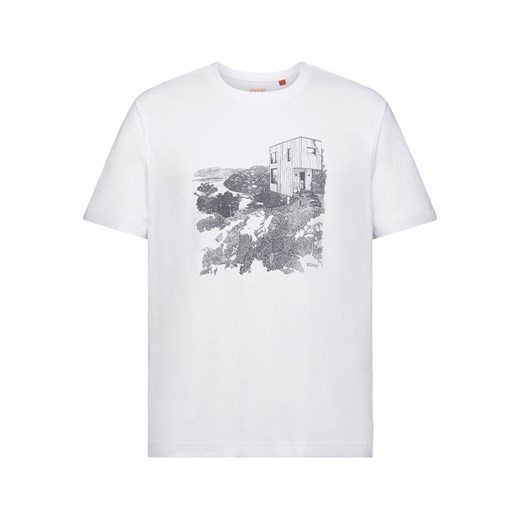 T-shirt męski Esprit biały 