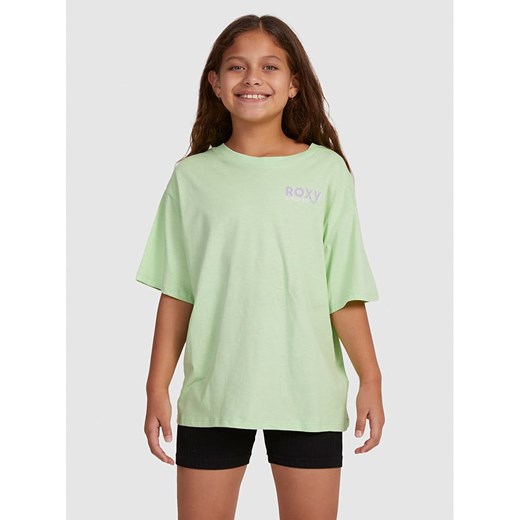 Roxy Koszulka w kolorze zielonym ze sklepu Limango Polska w kategorii Bluzki dziewczęce - zdjęcie 166447140