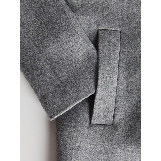 Reserved - Wełniany płaszcz - jasnoszary Reserved M Reserved