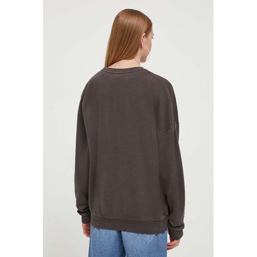 Rip Curl bluza bawełniana damska kolor szary z nadrukiem Rip Curl XS ANSWEAR.com
