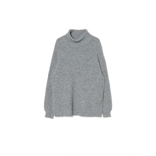 Cropp - Szary sweter z golfem - szary ze sklepu Cropp w kategorii Swetry damskie - zdjęcie 166455921