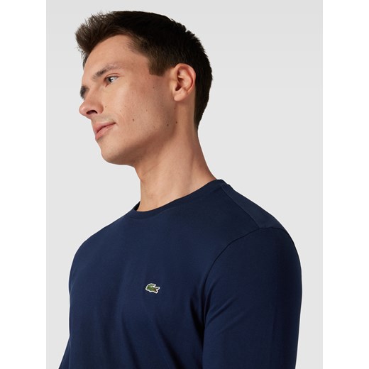 Bluzka o kroju regular fit w jednolitym kolorze z długim rękawem i wyhaftowanym Lacoste XL Peek&Cloppenburg 