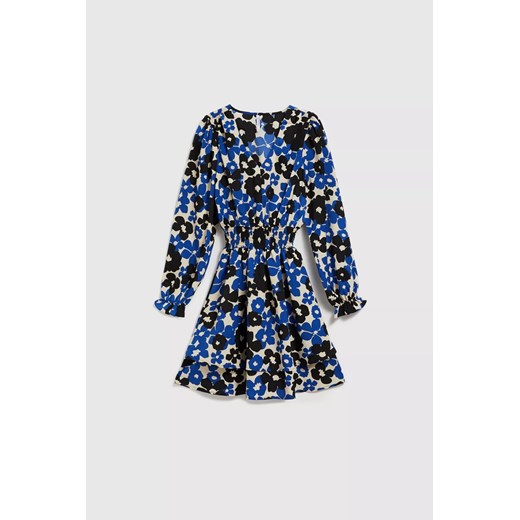 Sukienka z rozkloszowanym dołem niebieska S Moodo.pl