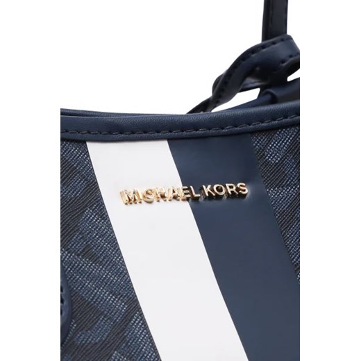 Michael Kors shopper bag z nadrukiem duża czarna na ramię elegancka 