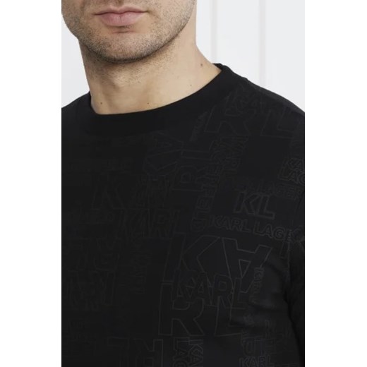 T-shirt męski Karl Lagerfeld z bawełny casual